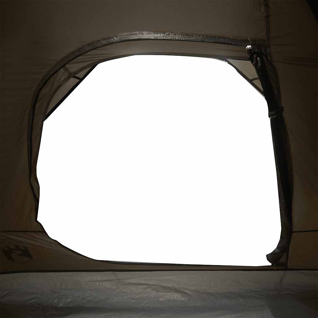 Tenda da Campeggio a Cupola per 2 Persone Marrone Impermeabile