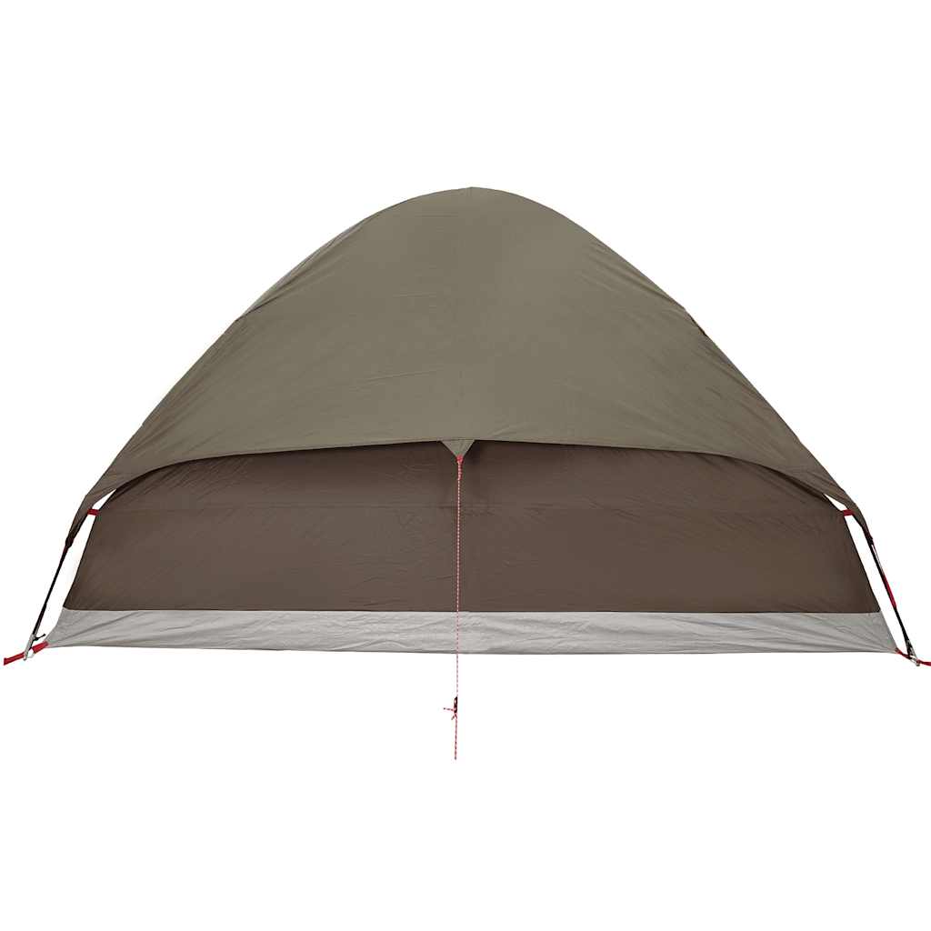 Tenda da Campeggio a Cupola per 2 Persone Marrone Impermeabile