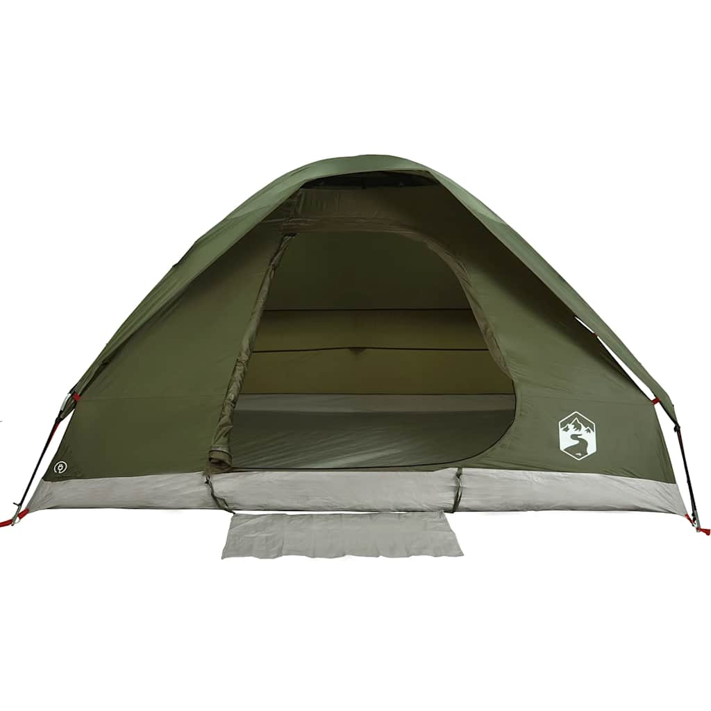 Tenda da Campeggio a Cupola 4 Persone Verde Oliva Impermeabile