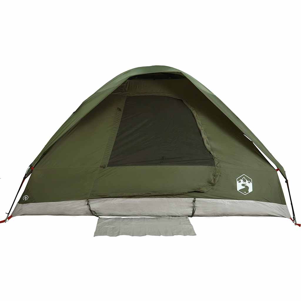 Tenda da Campeggio a Cupola 4 Persone Verde Oliva Impermeabile