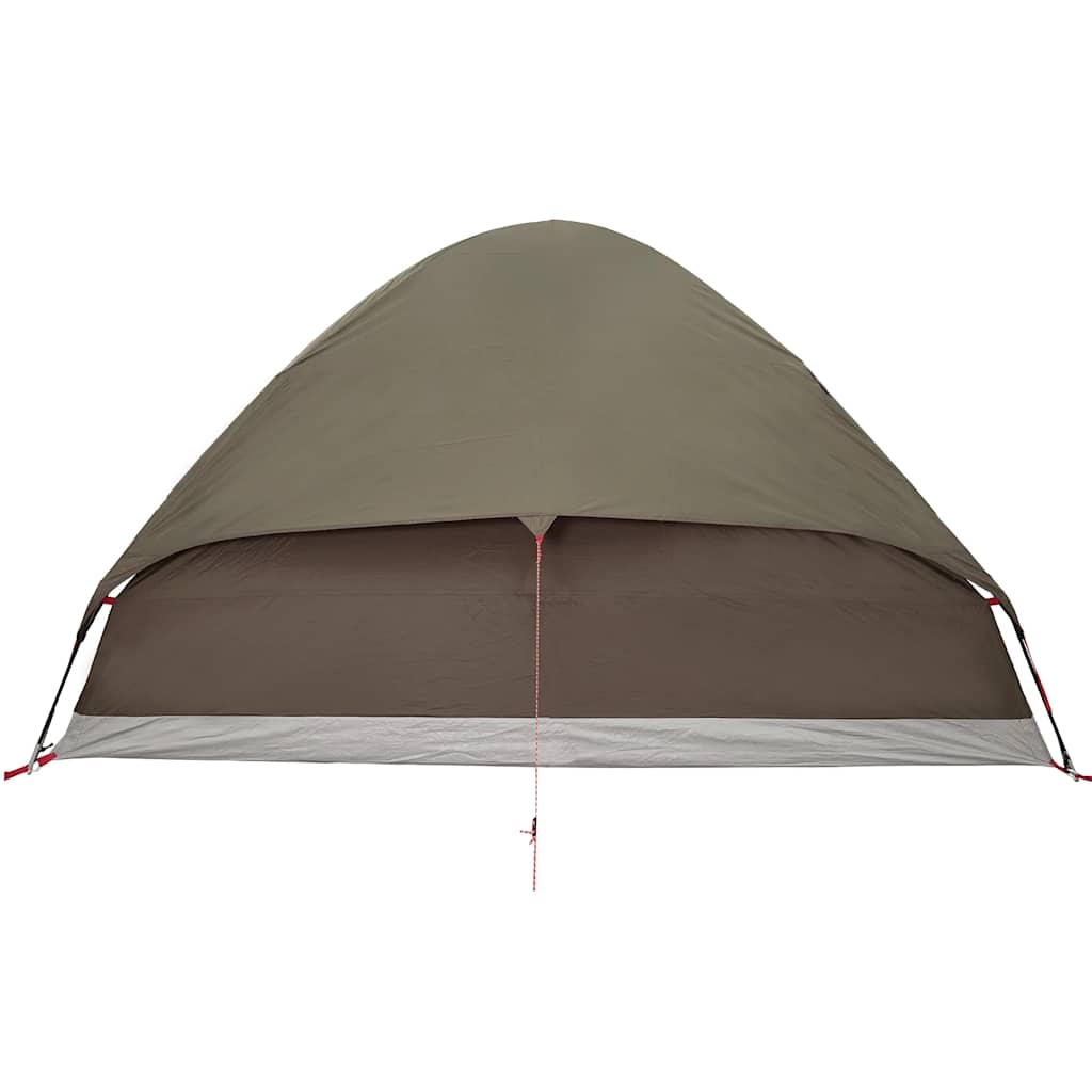 Tenda da Campeggio a Cupola per 4 Persone Marrone Impermeabile