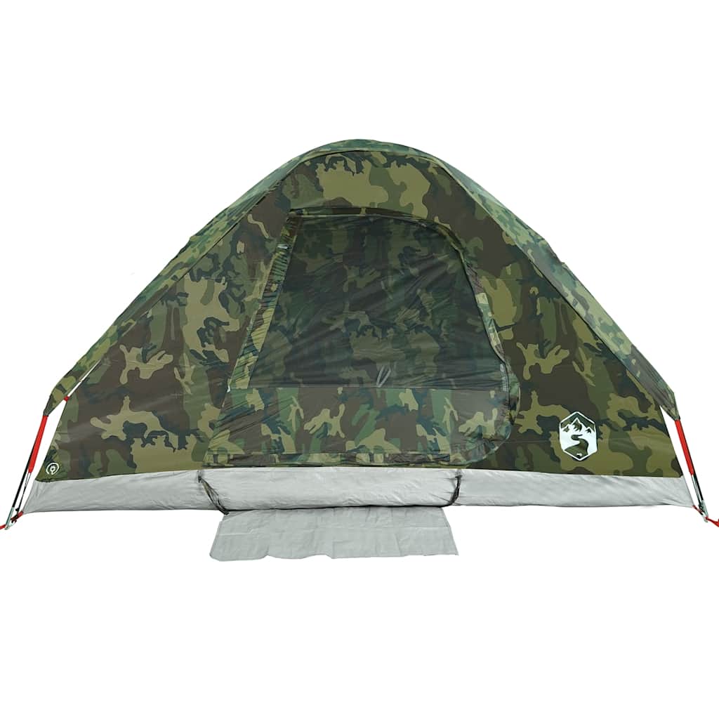 Tenda da Campeggio a Cupola 4 Persone Mimetica Impermeabile
