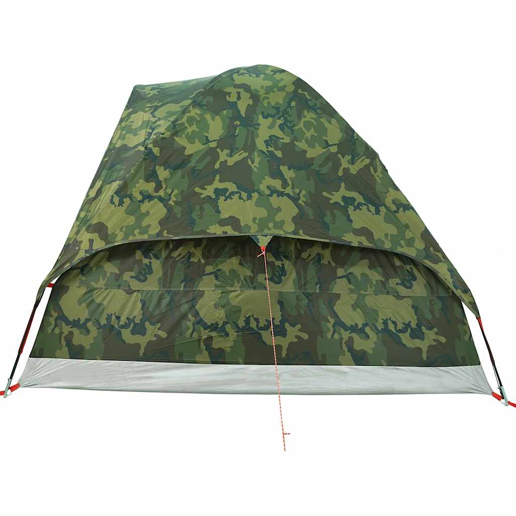 Tenda da Campeggio a Cupola 4 Persone Mimetica Impermeabile