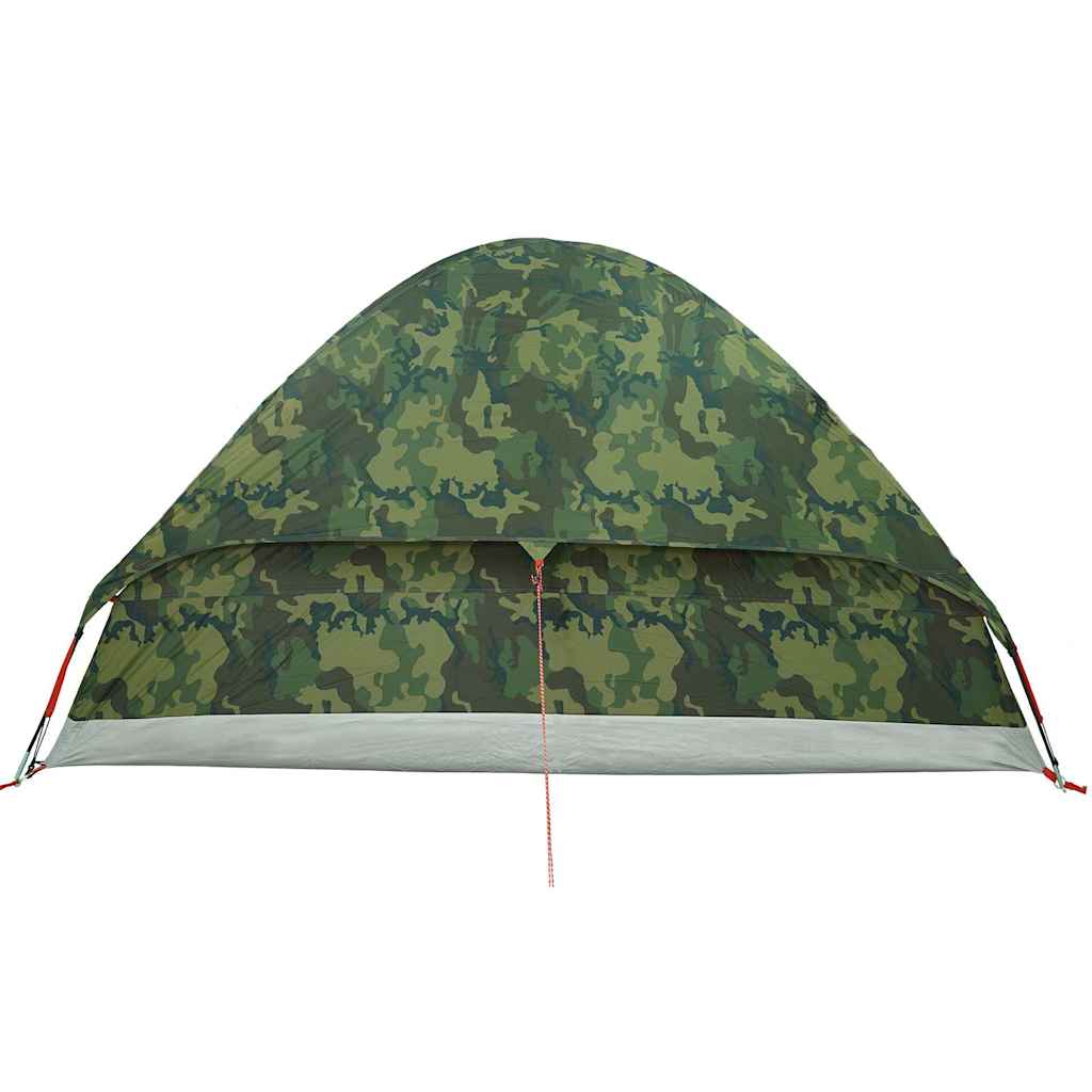 Tenda da Campeggio a Cupola 4 Persone Mimetica Impermeabile