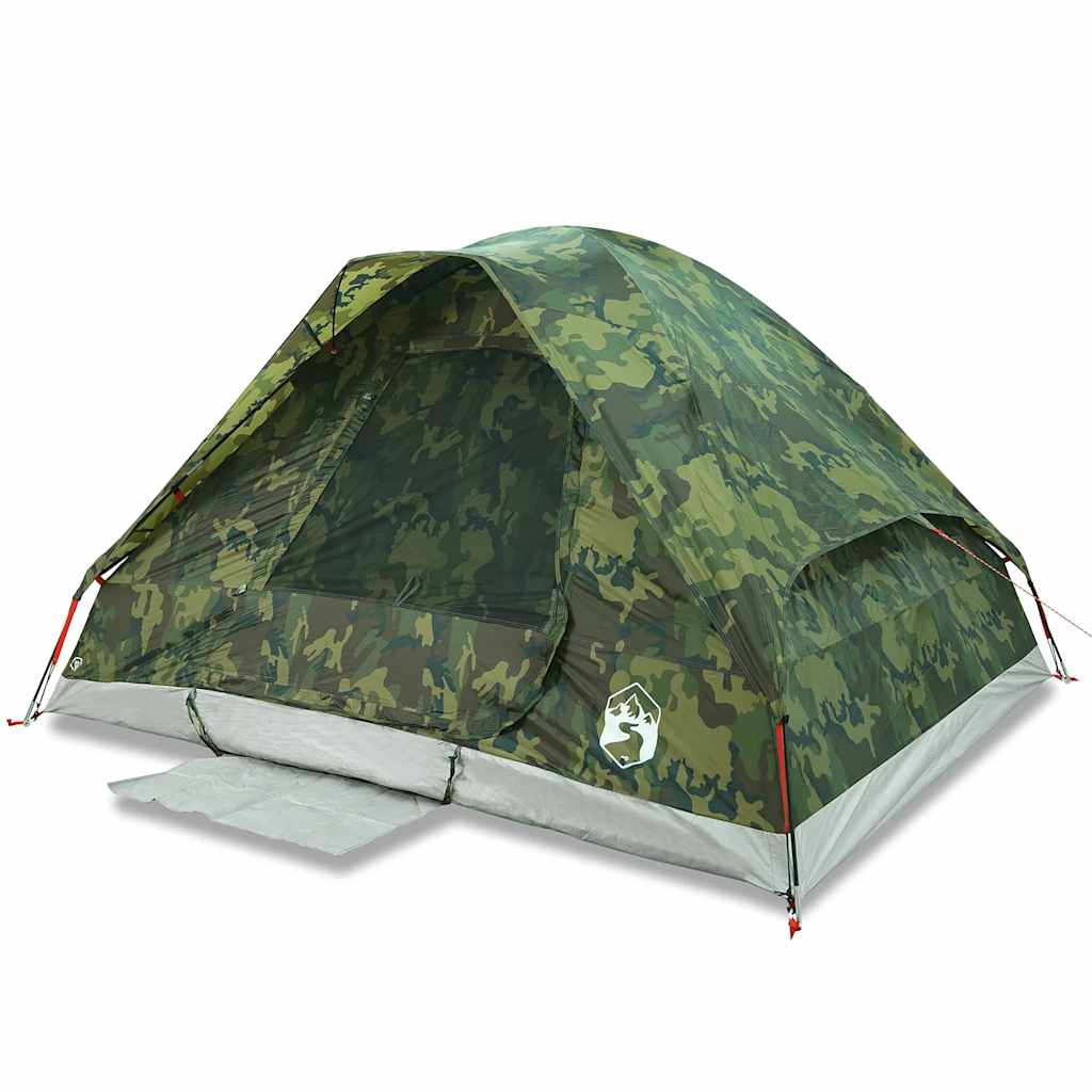 Tenda da Campeggio a Cupola per 6 Persone Mimetica Impermeabile
