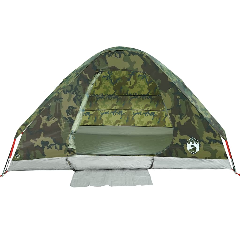 Tenda da Campeggio a Cupola per 6 Persone Mimetica Impermeabile
