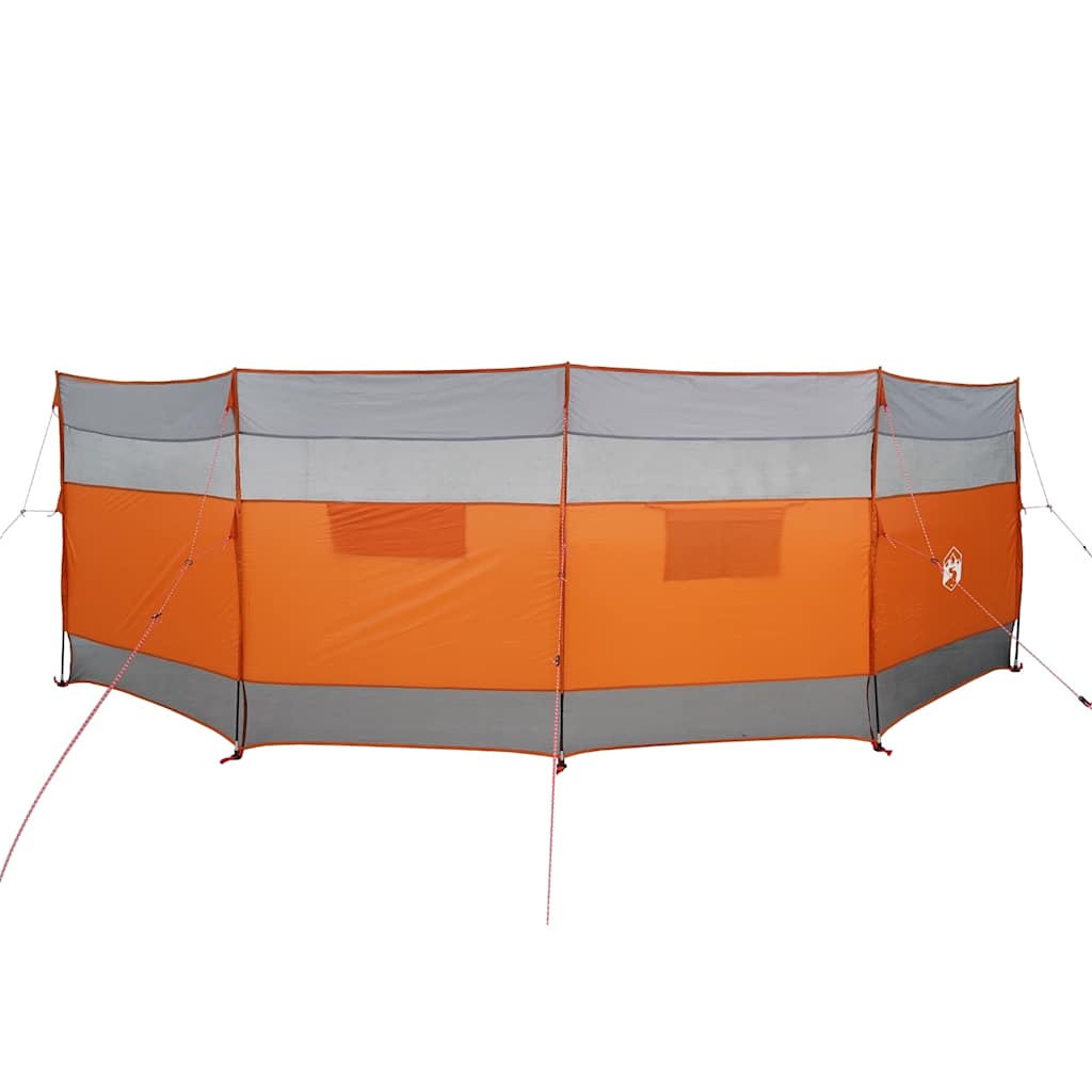Frangivento Campeggio Grigio Arancione 510x153 cm Impermeabile