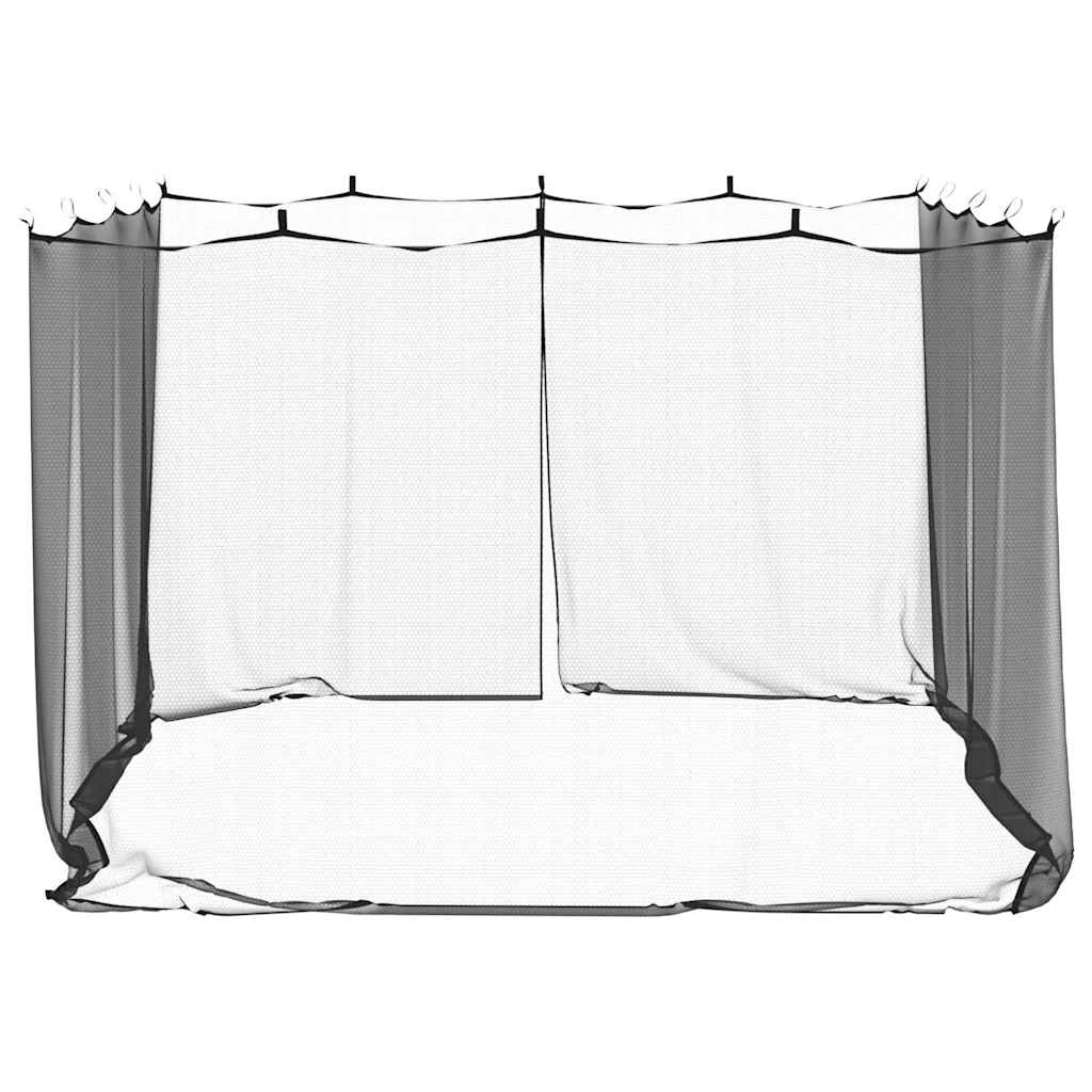Zanzariera per gazebo Rettangolare 220 mesh Nero Poliestere