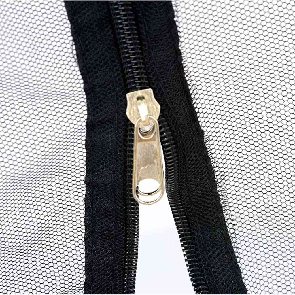 Zanzariera per gazebo Rettangolare 220 mesh Nero Poliestere