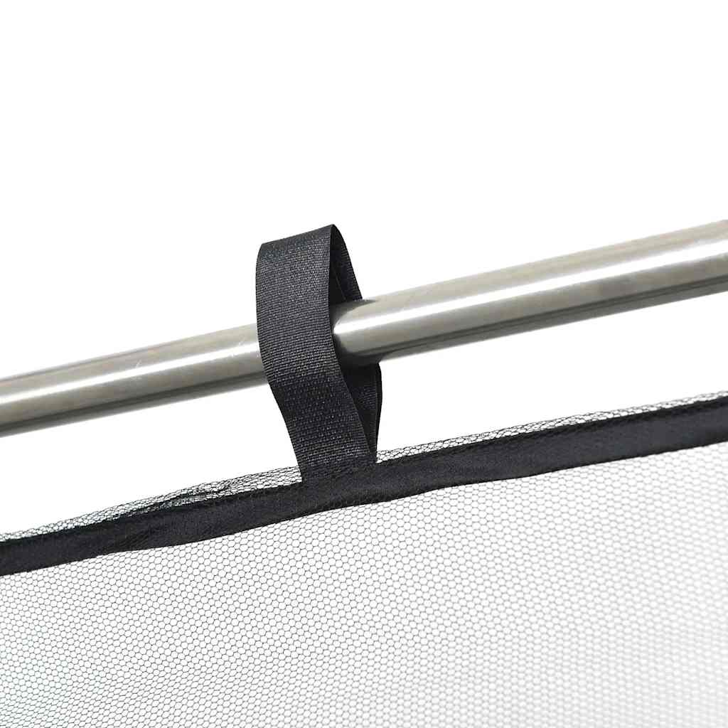 Zanzariera per gazebo Rettangolare 220 mesh Nero Poliestere