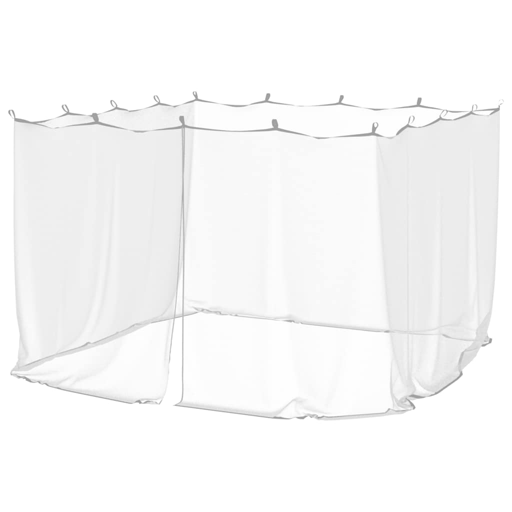 Zanzariera per gazebo Rettangolare 220 mesh Bianco Poliestere