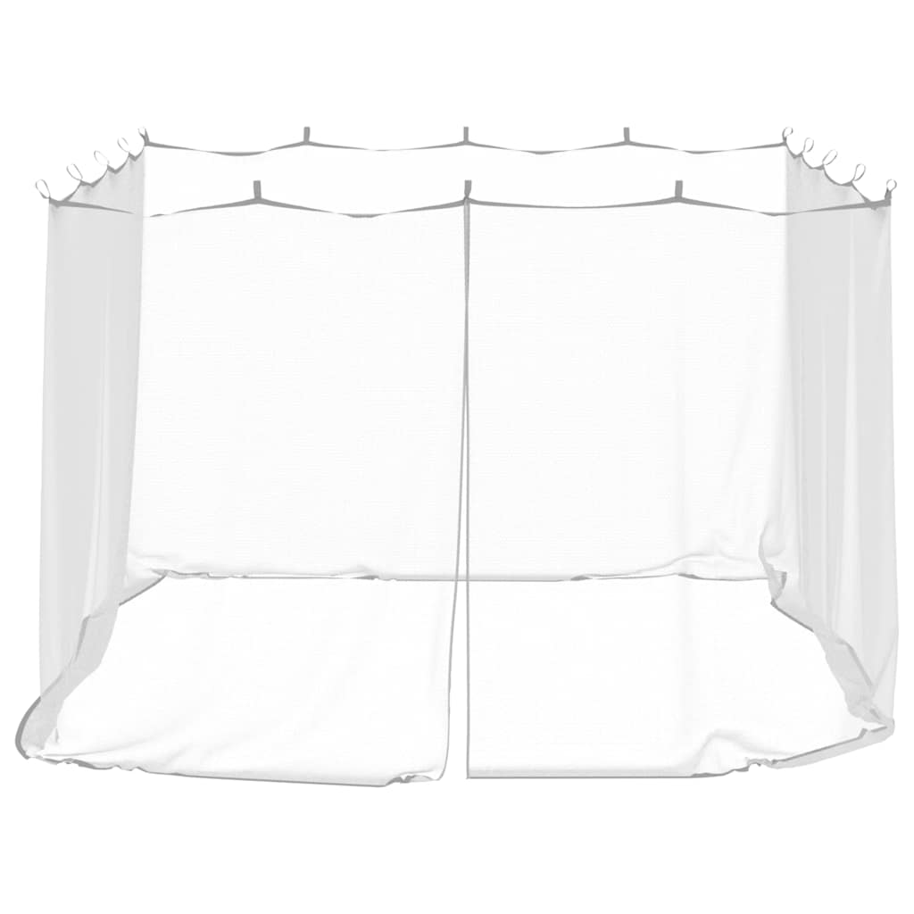 Zanzariera per gazebo Rettangolare 220 mesh Bianco Poliestere