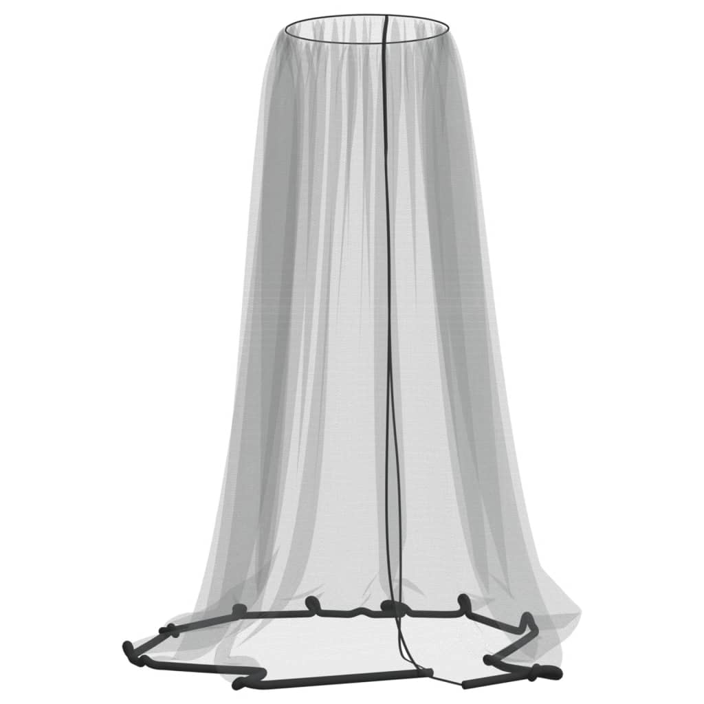 Zanzariera per Ombrellone 220 Rete Nera Φ330x250 cm