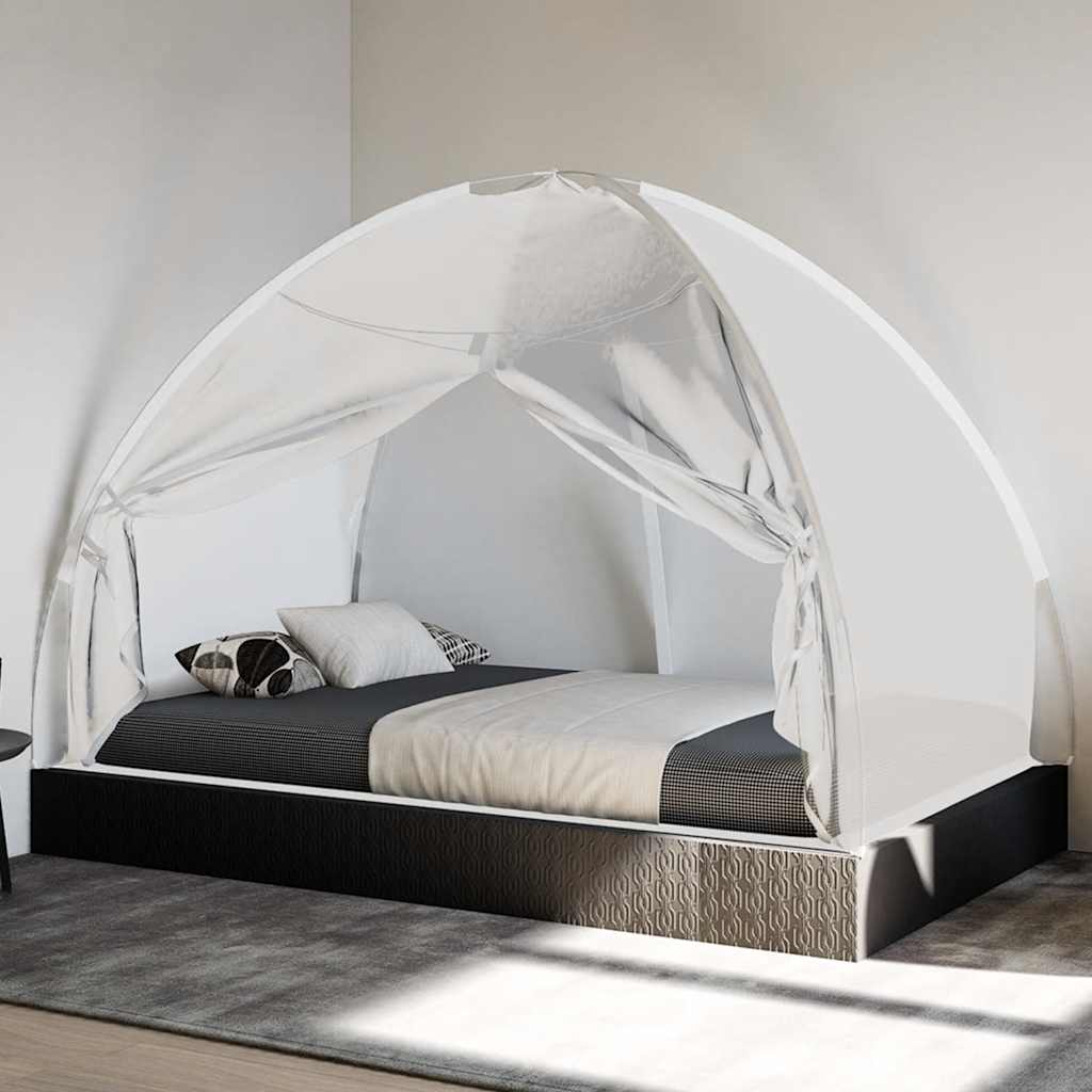 Zanzariera Mongolia con Porte 220 Rete Bianco 200x120x130 cm