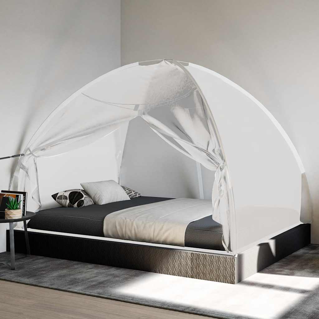 Zanzariera Mongolia con Porte 220 Rete Bianco 200x150x140 cm