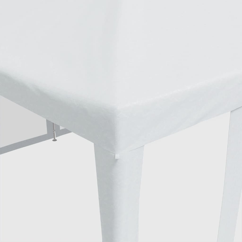 Tenda per Feste con 10 Pareti Laterali in Rete Bianca 6x4m HDPE