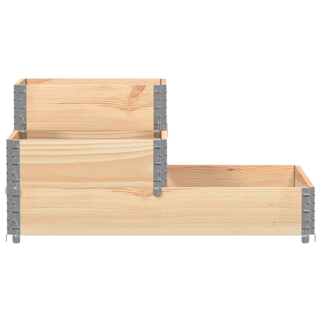 Fioriera Rialzata 3 Livelli 120x80 cm Legno Massello di Pino