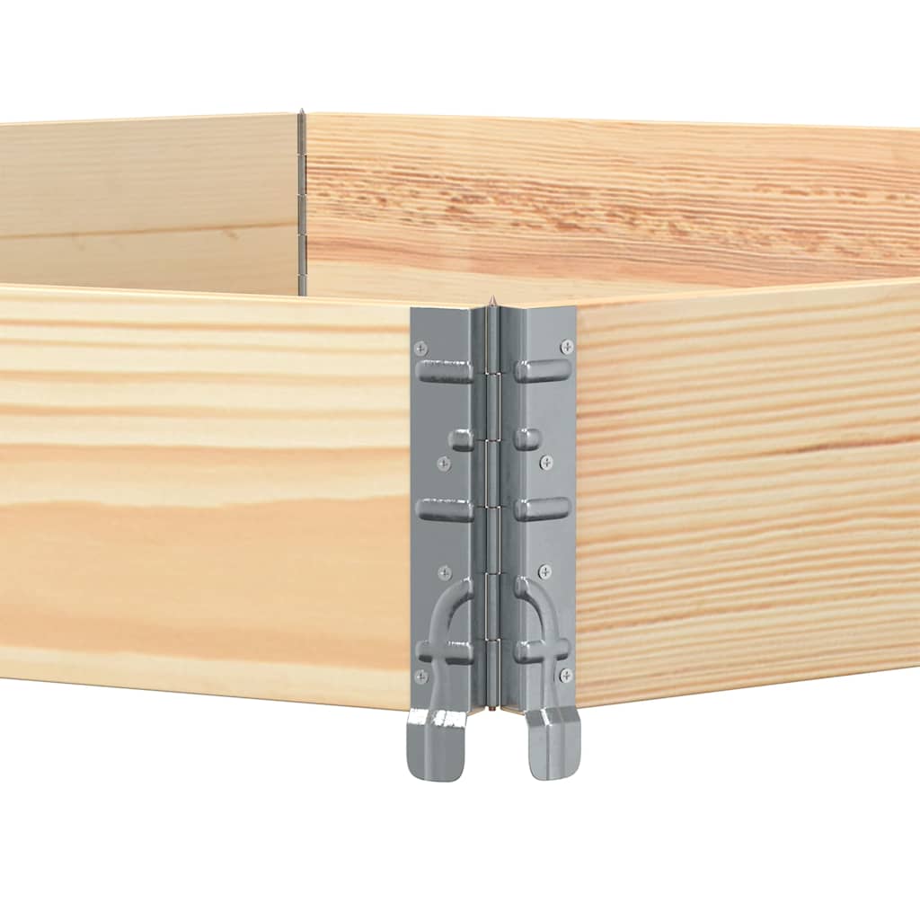 Fioriera Rialzata Esagonale 160x160cm Legno Massello di Pino