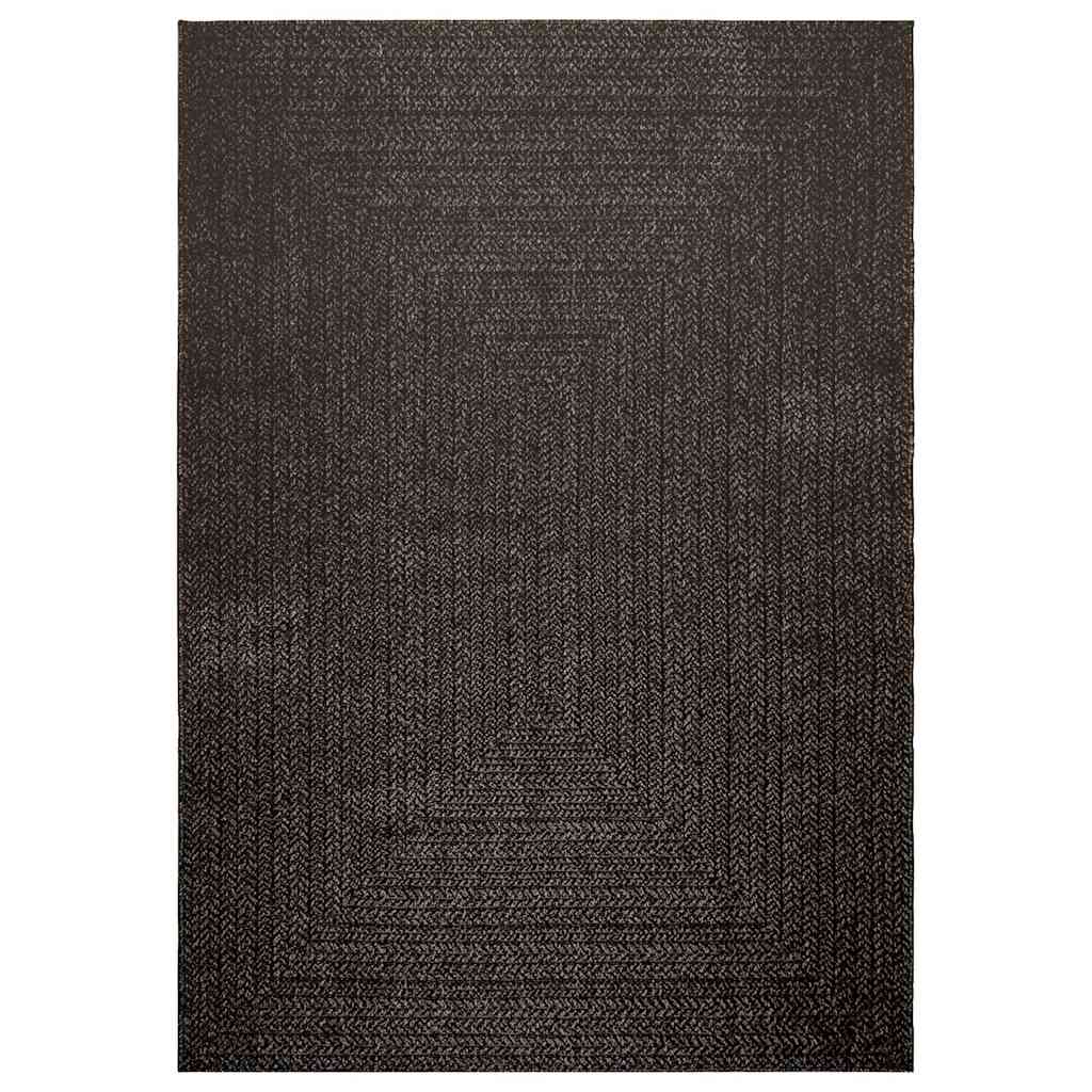 Tappeto ZIZUR Antracite 160x230 cm Aspetto Iuta Interni Esterni