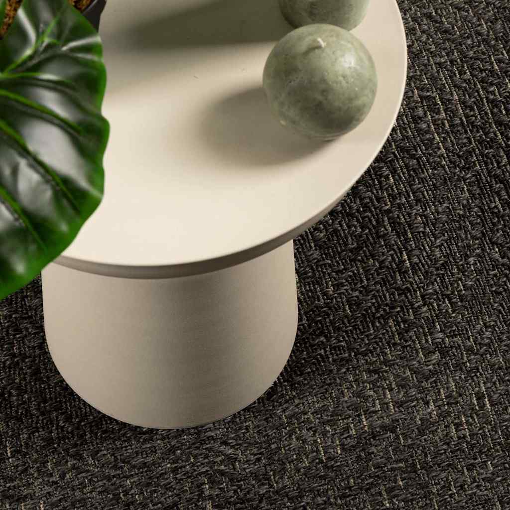 Tappeto ZIZUR Antracite 120x170 cm Aspetto Iuta Interni Esterni