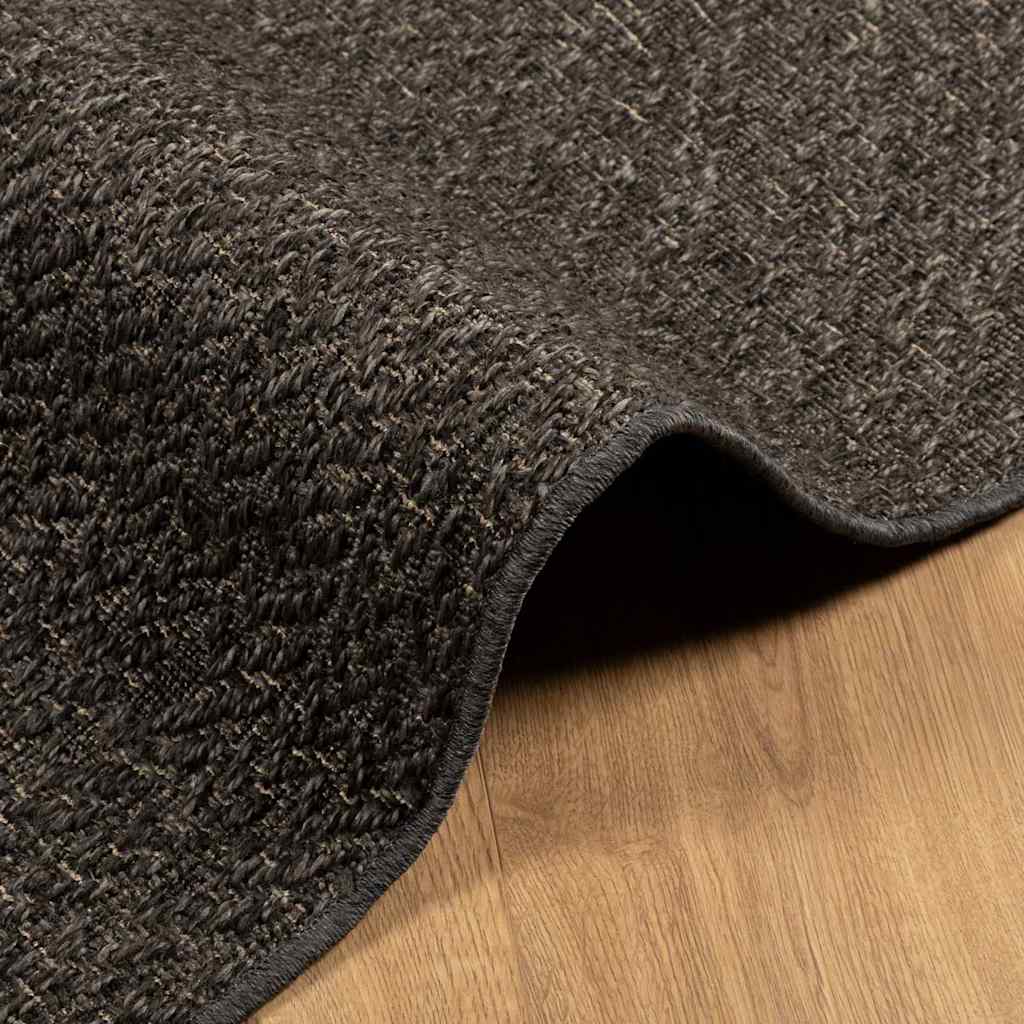 Tappeto ZIZUR Antracite 200x290 cm Aspetto Iuta Interni Esterni