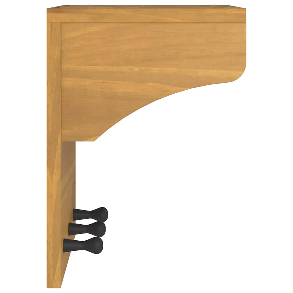 Appendiabiti da Parete SANDNES 43x30x42 cm in Legno di Pino