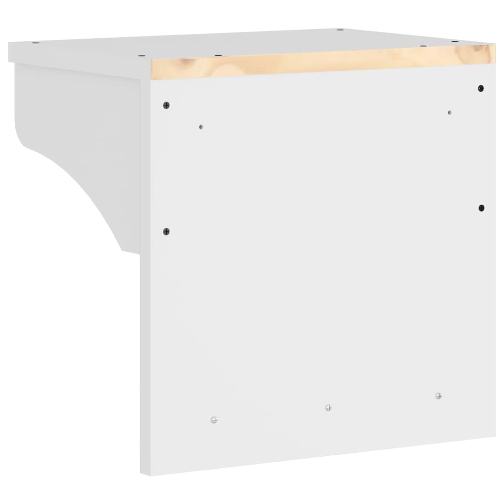 Appendiabiti da Parete SANDNES Bianco 43x30x42 cm Legno di Pino