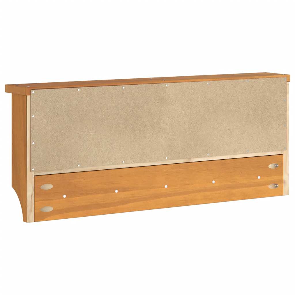 Appendiabiti da Parete SANDNES 87x12x35 cm in Legno di Pino