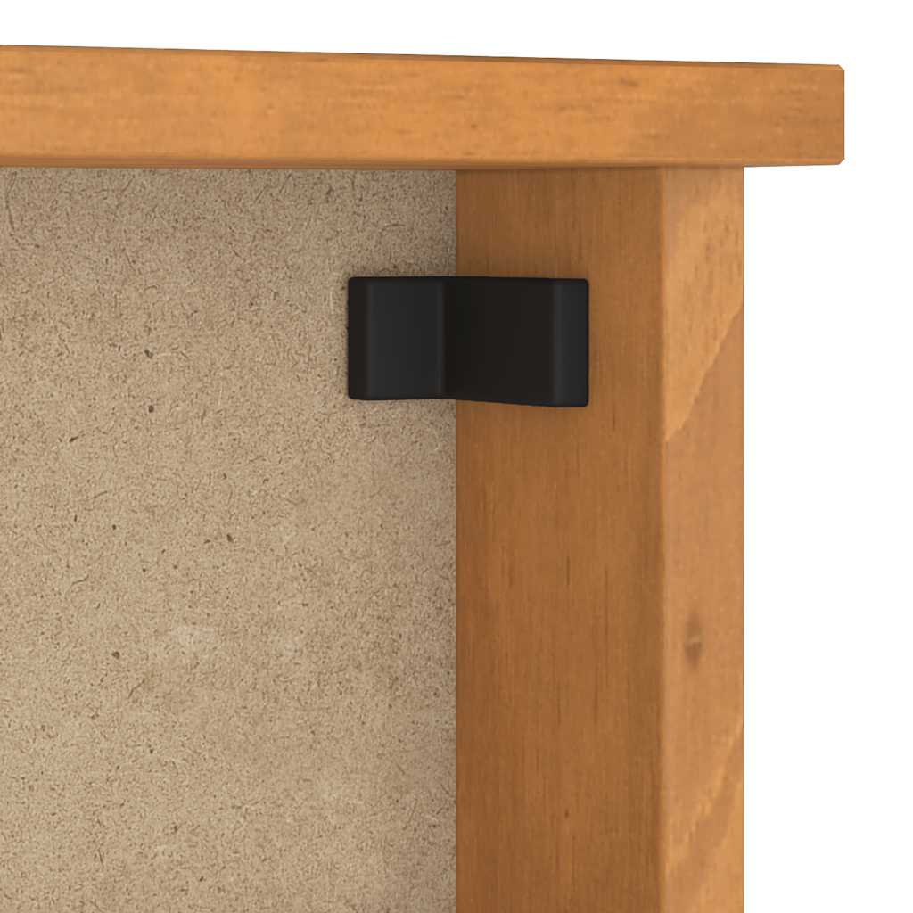 Appendiabiti da Parete SANDNES 87x12x35 cm in Legno di Pino