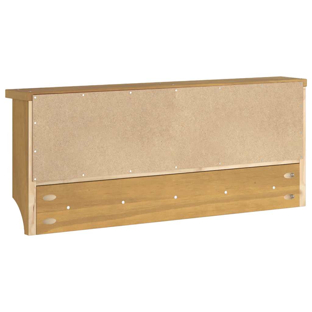 Appendiabiti da Parete SANDNES 87x12x35 cm in Legno di Pino