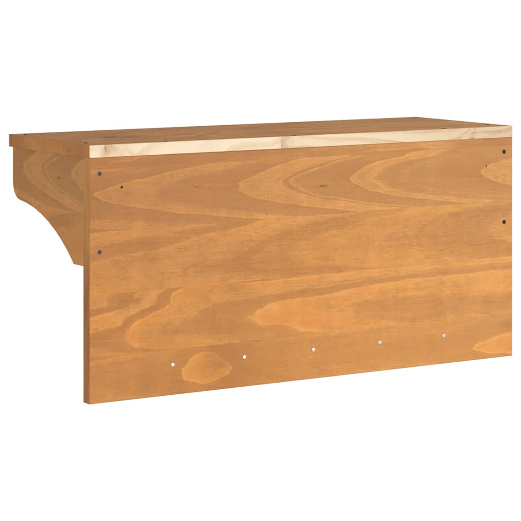 Appendiabiti da Parete SANDNES 87x30x42 cm in Legno di Pino