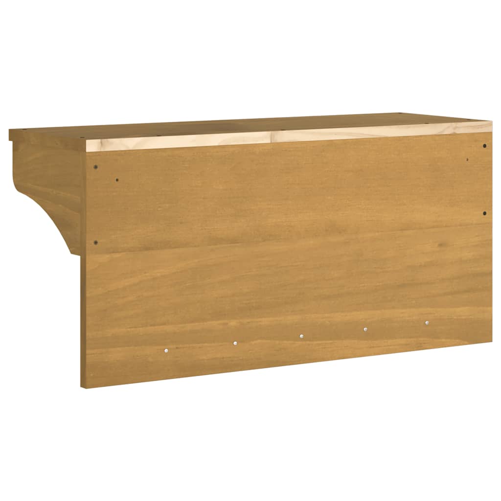 Appendiabiti da Parete SANDNES 87x30x42 cm in Legno di Pino
