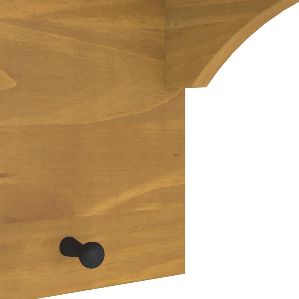 Appendiabiti da Parete SANDNES 87x30x42 cm in Legno di Pino