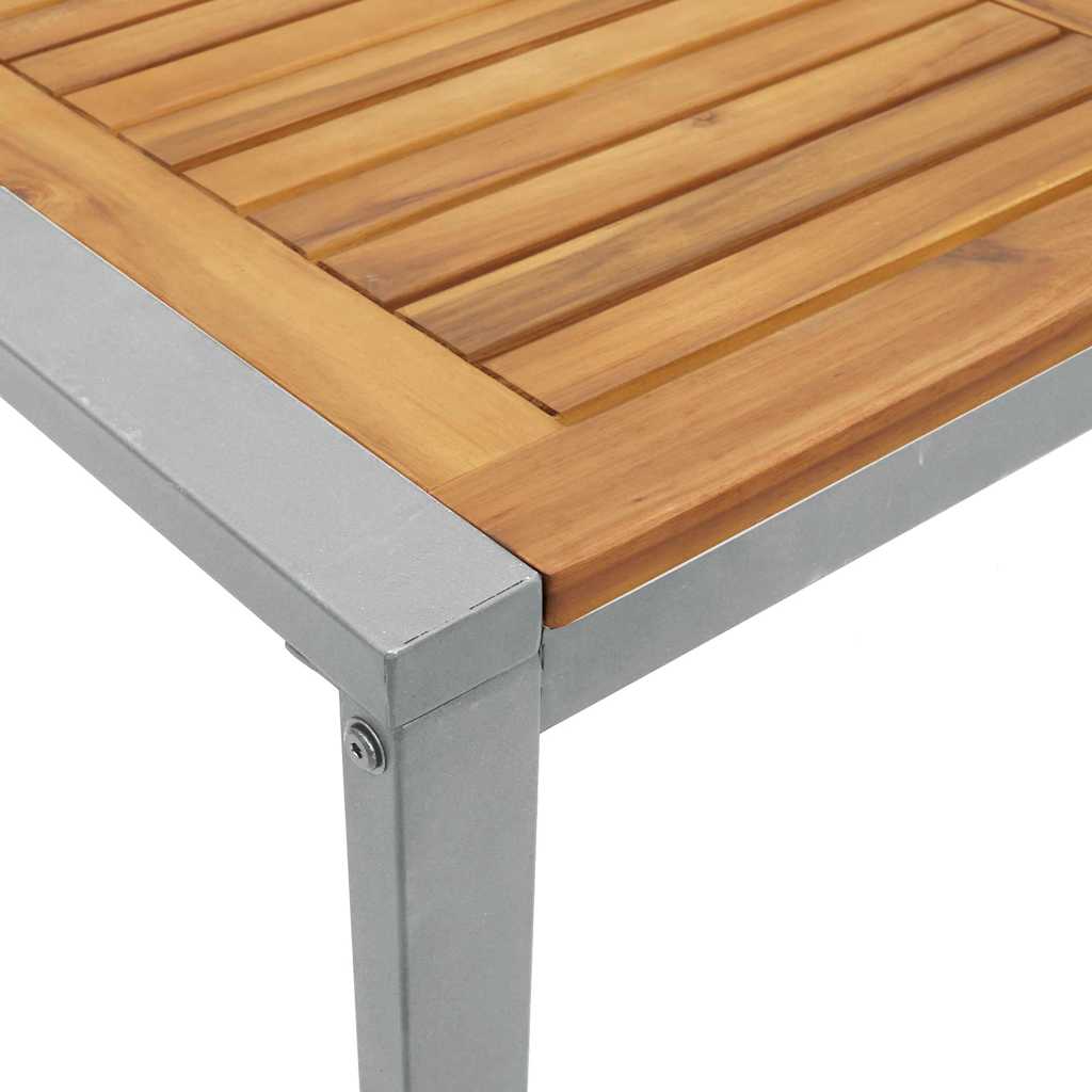 Tavolo da Giardino Grigio 160 x 80 x 75 cm