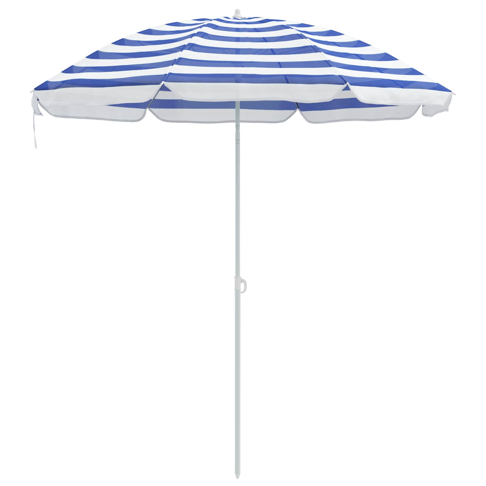 Ombrello da giardino Poliestere 170T Blu e Bianco