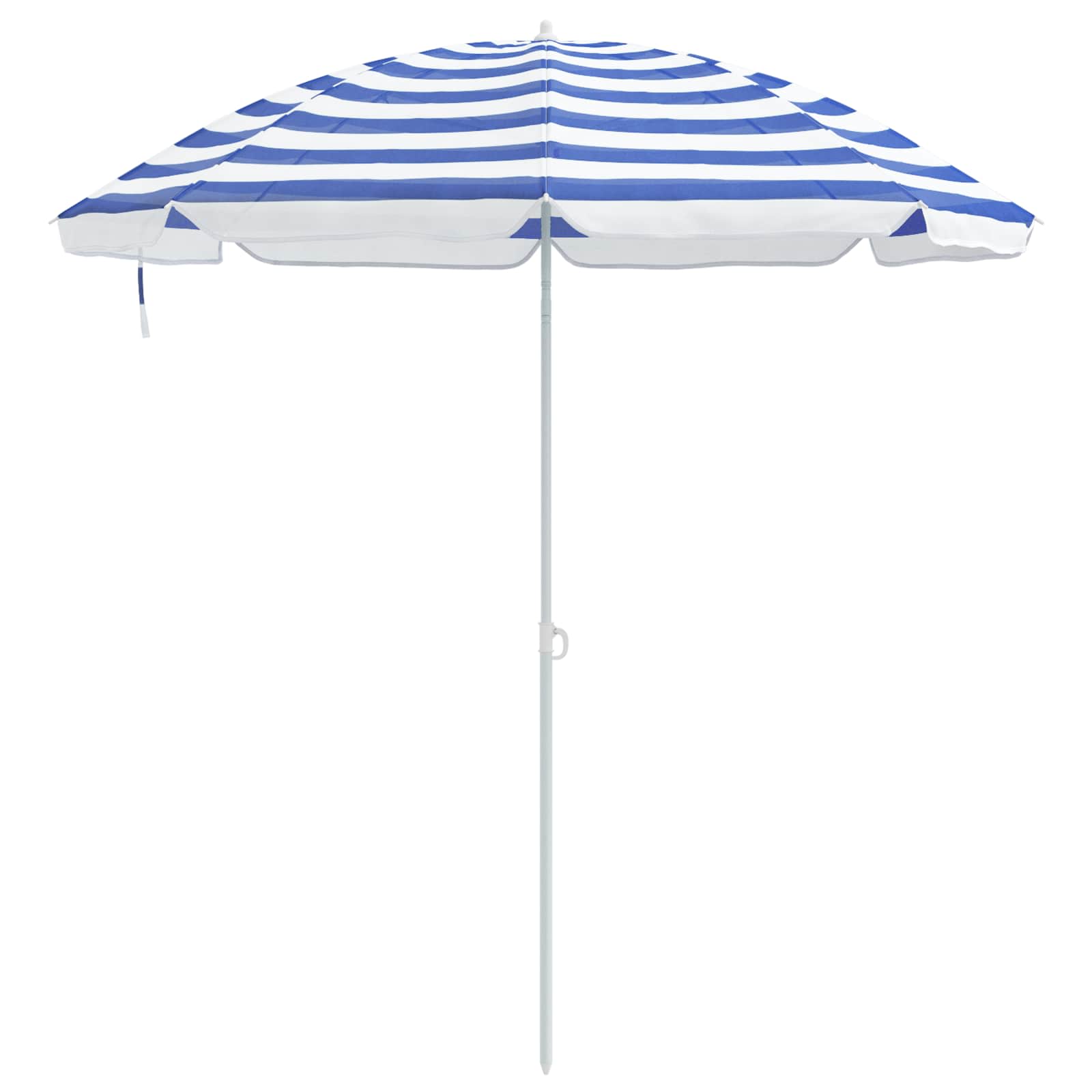 Ombrello da giardino Poliestere 170T Blu e Bianco
