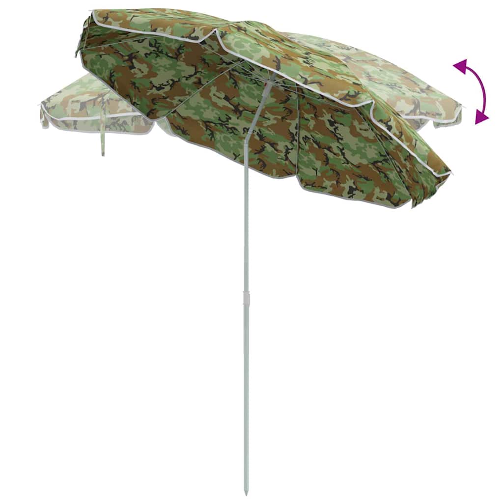 Ombrello da giardino 240 cm Poliestere 170T Mimetico