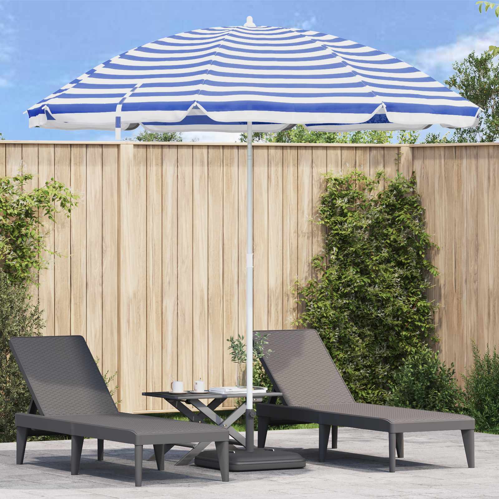 Ombrello da giardino 263 x 263 x 272 cm Poliestere 170T