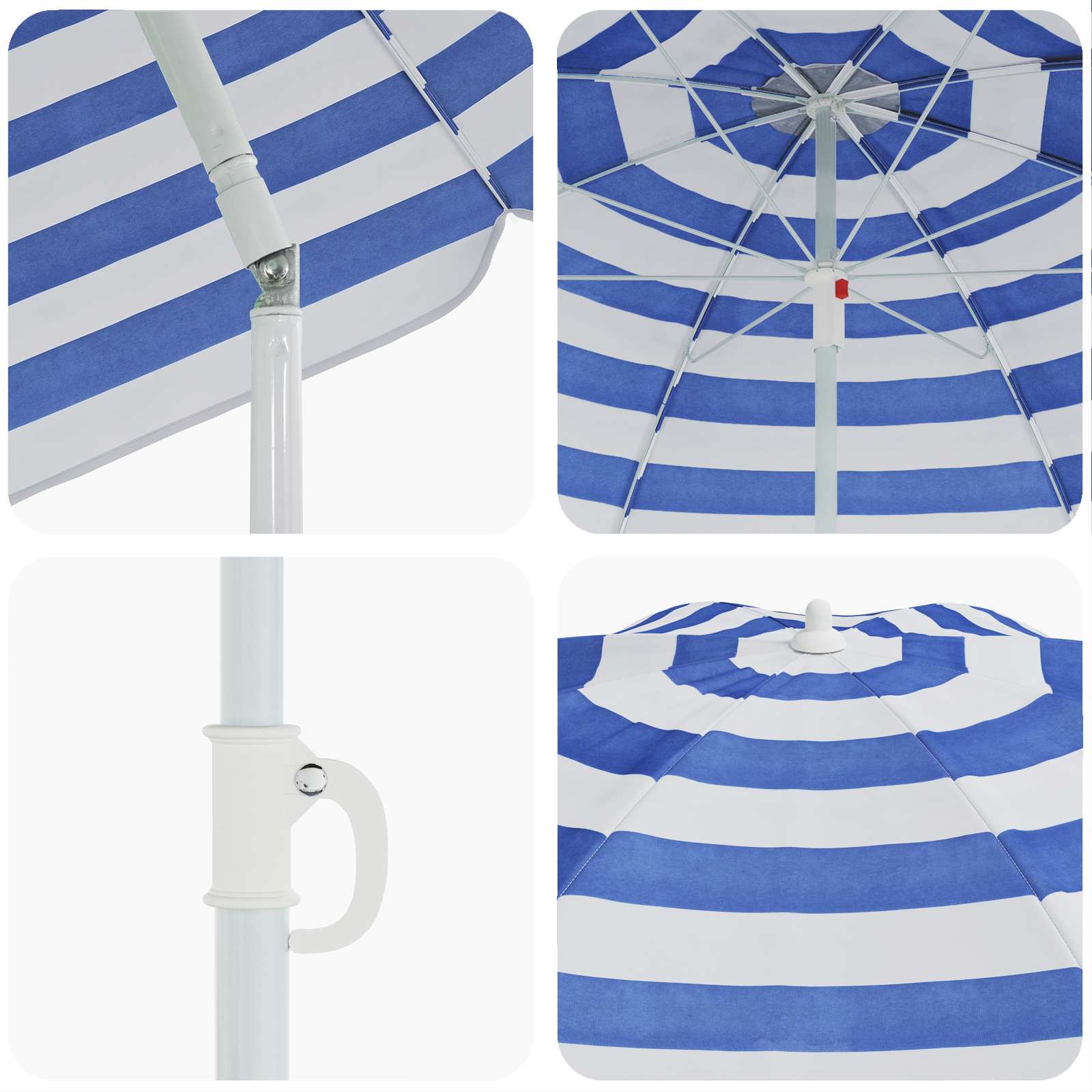 Ombrello da giardino 263 x 263 x 272 cm Poliestere 170T