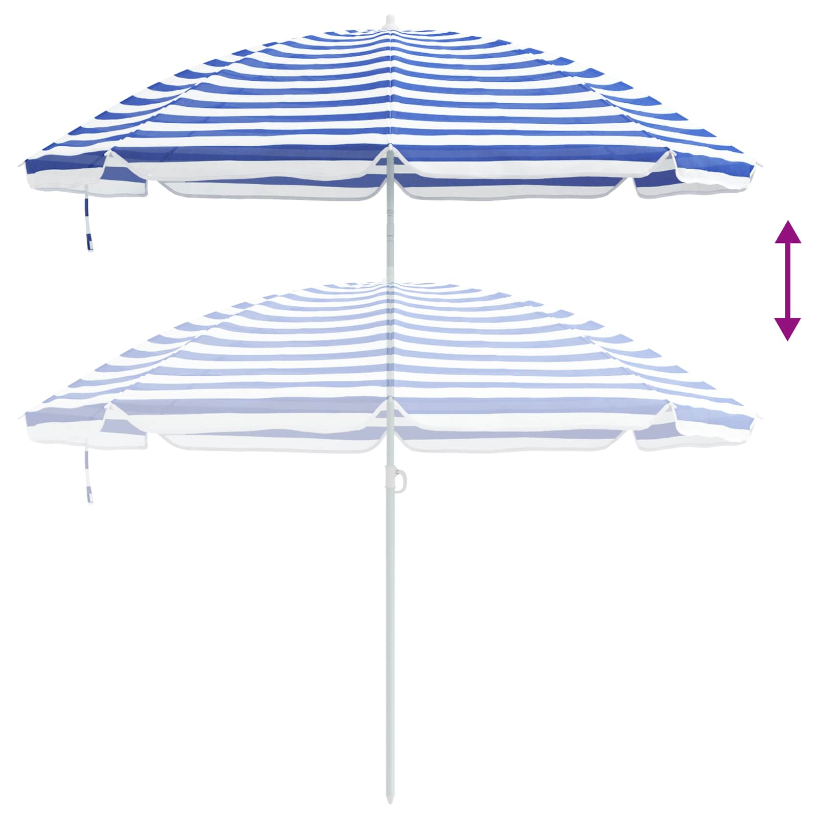 Ombrello da giardino 263 x 263 x 272 cm Poliestere 170T