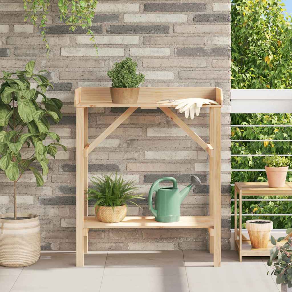 Tavolo da rinvaso Naturale 75 x 40 x 90 cm Legno di Pino Solido