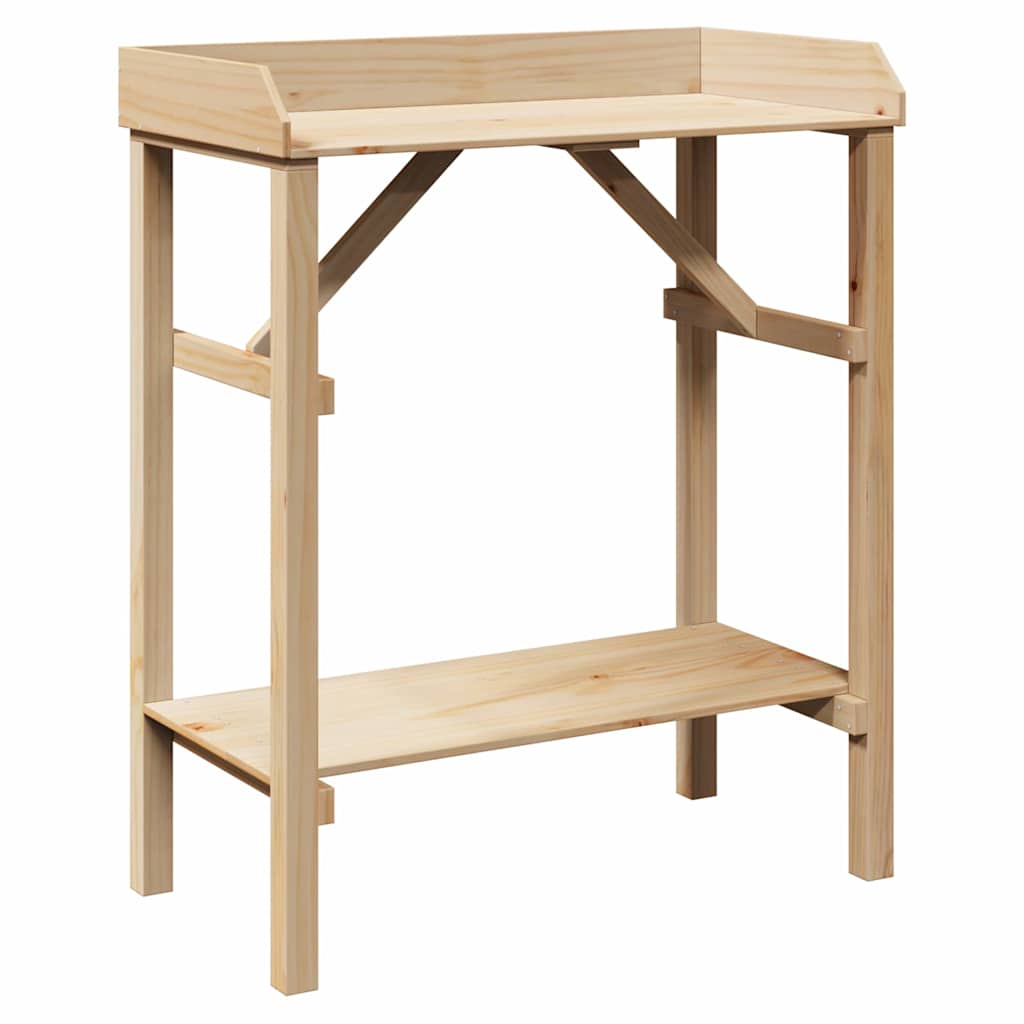 Tavolo da rinvaso Naturale 75 x 40 x 90 cm Legno di Pino Solido