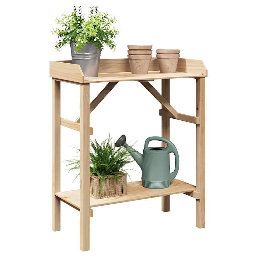Tavolo da rinvaso Naturale 75 x 40 x 90 cm Legno di Pino Solido