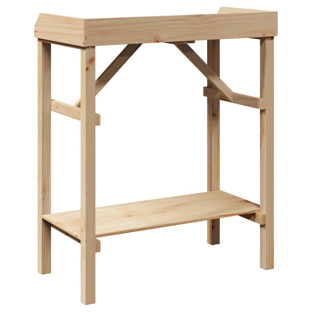 Tavolo da rinvaso Naturale 75 x 40 x 90 cm Legno di Pino Solido