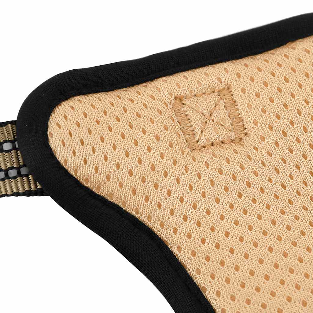 Pettorina Cani con Strisce Riflettenti Regolabile Marrone XL