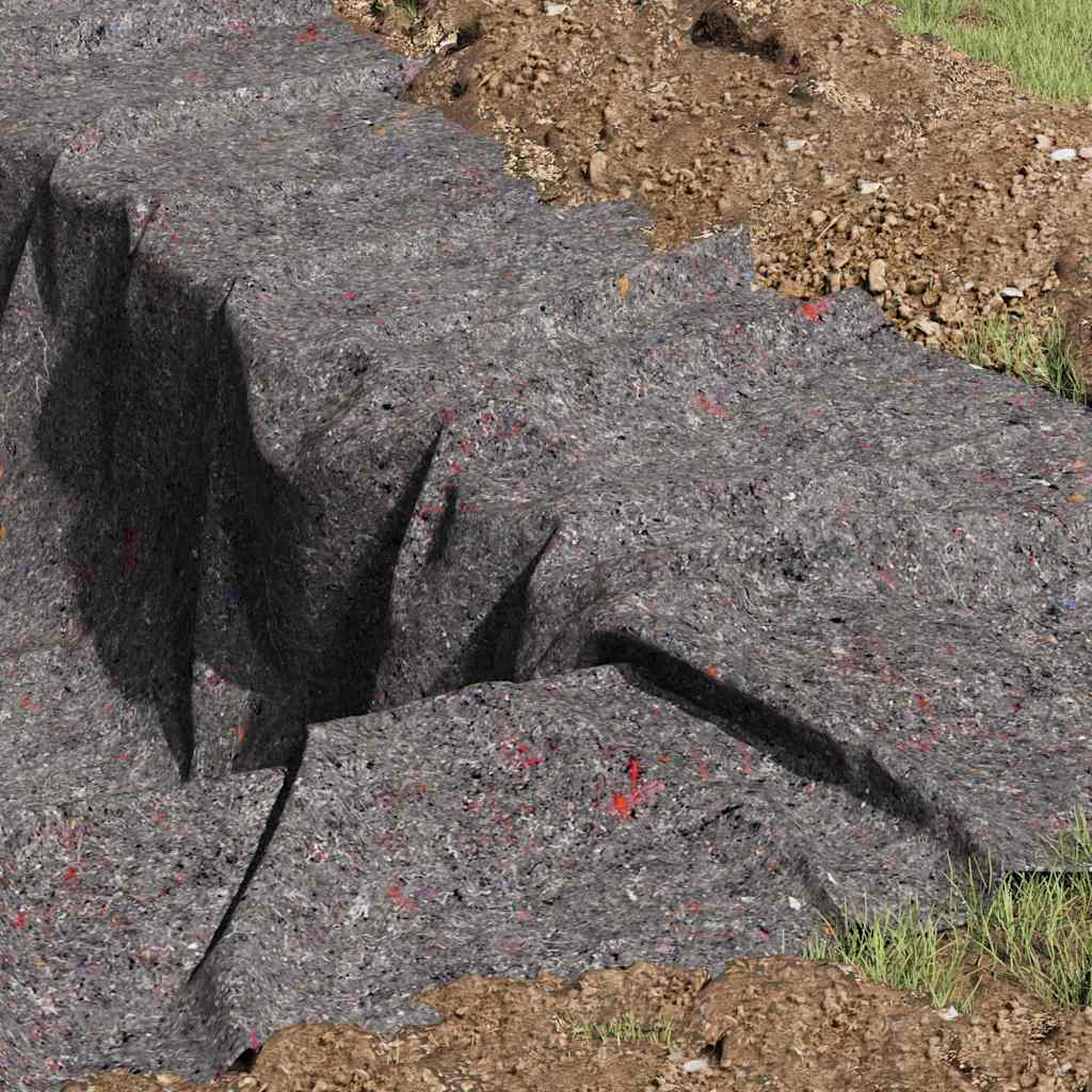 Tessuto per Laghetti 1 x 10 m Poliestere e Cotone Grigio