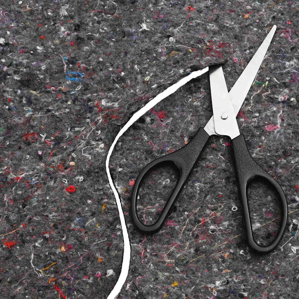Tessuto per Laghetti 1 x 10 m Poliestere e Cotone Grigio