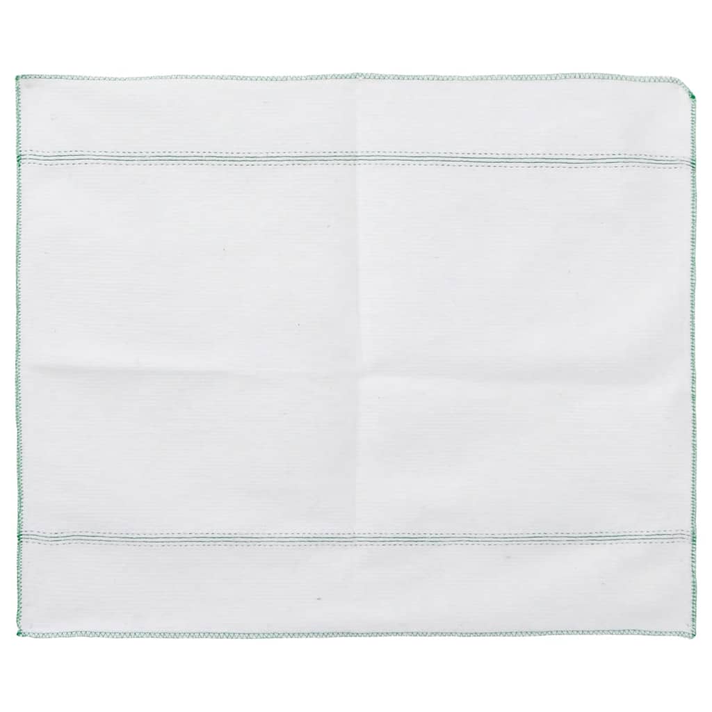 Panni per la Pulizia 10pz Righe Bianche e Verdi 50x60 cm