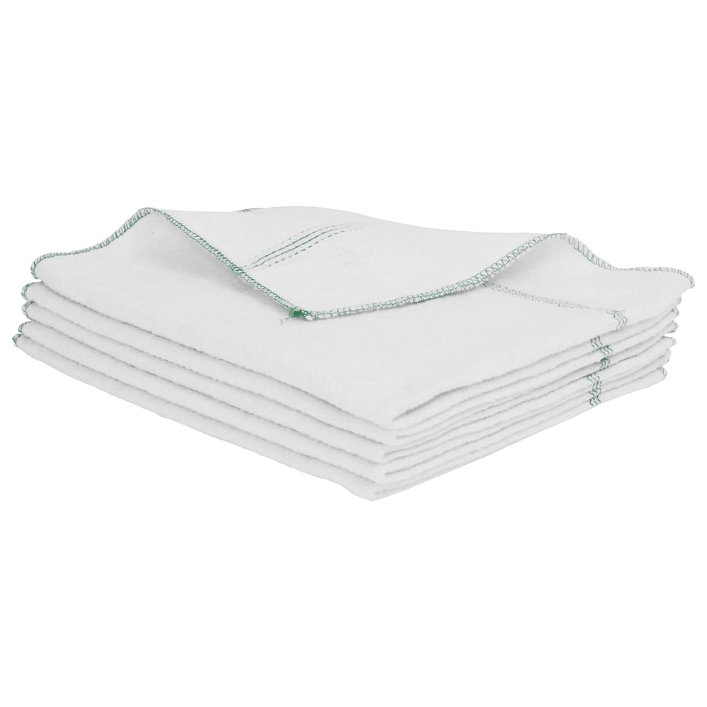 Panni per la Pulizia 50pz Righe Bianche e Verdi 50x60 cm
