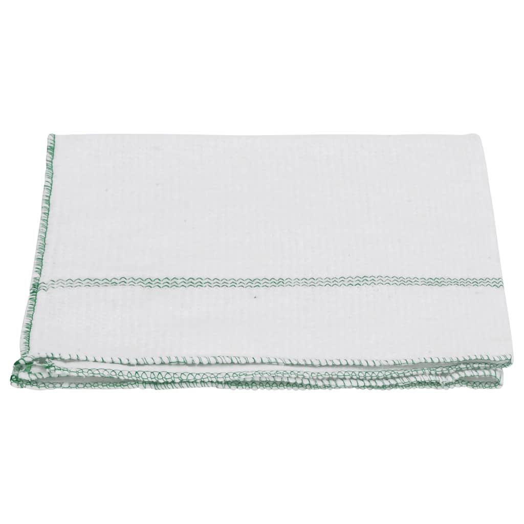 Panni per la Pulizia 50pz Righe Bianche e Verdi 50x60 cm